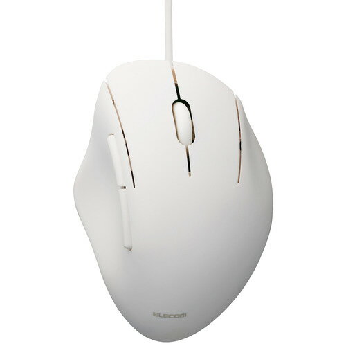 エレコム M-SH20UBSKWH 有線5ボタンマウス Windows mac対応 Mサイズ ホワイト