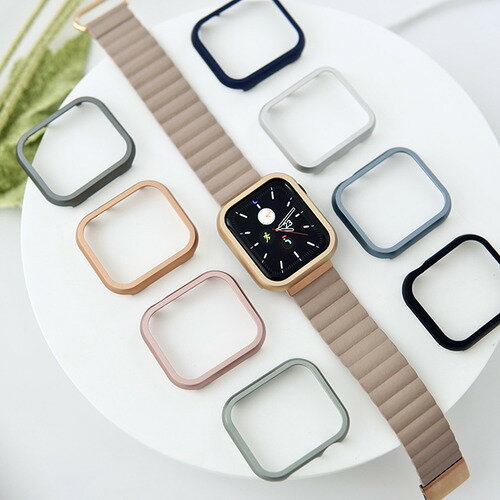 GAACAL W00114R2 APPLE WATCH 4-6／SE1-2／40MM メタリックフレーム ローズゴールド