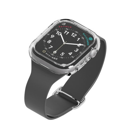 PGA PG-AWTP42CL Apple Watch Series 10 42mm用 ガラスハイブリッドケース 強化ガラス／クリア