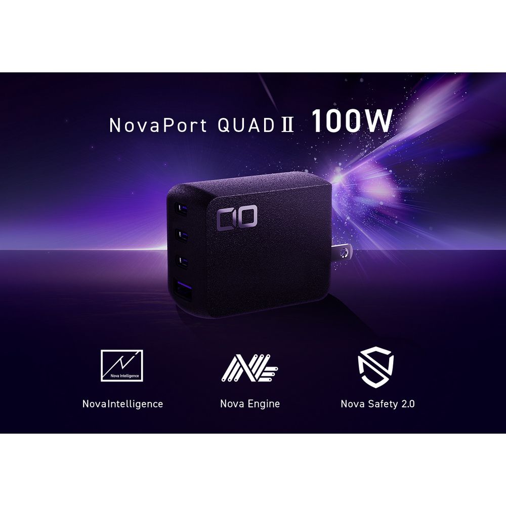 CIO Novaport QUADII 100W3C1A ブラック(第2世代) CIO-G100W3C1A-N2-BK