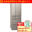 【無料長期保証】パナソニック 冷蔵庫 525L 観音開き 6ドア 幅65cm フルオープン引出し サクッと切れる微凍結 ナノイーX NR-F53HV2-N ベー...