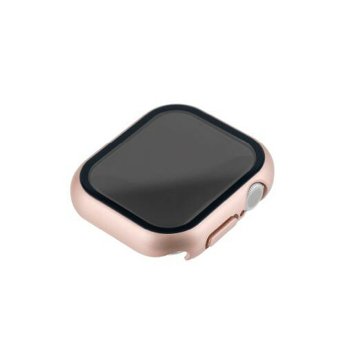 ナカバヤシ SMWC-AW421PG Apple Watch Series10用 高硬度9Hガラス+ケース 42mm ピンクゴールド