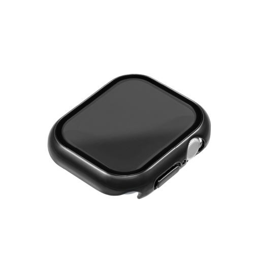 ナカバヤシ SMWC-AW461BK Apple Watch Series10用 高硬度9Hガラス+ケース 46mm ジェットブラック
