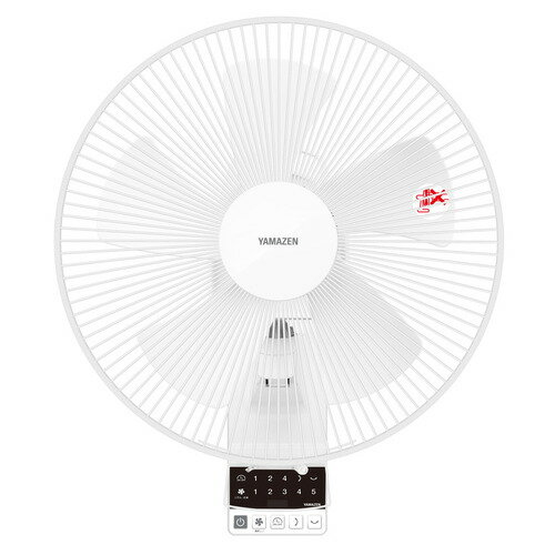 YAMAZEN YWRX-BGD306 壁掛扇風機 30cm DCモーター搭載 リモコン付 ホワイト