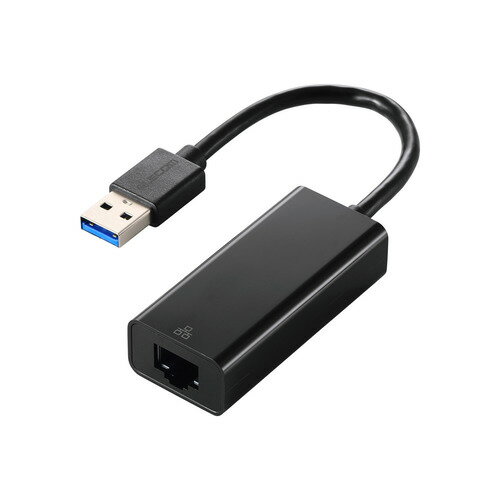 エレコム EDC-GUA3V3-B 有線LANアダプター USB-A 1000Mbps USB 3.2 Gen1 Windows Mac対応 ブラック エレコム EDC-GUA3V3-B 有線LANアダプター USB-A 1000Mbps USB 3.2 Gen1 Windows Mac対応 ブラック