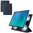 エレコム TB-A25XWVPF2NV iPad Air ケース 13インチ ( M3/M2 ) マグネット着脱フラップ カバー ネイビー