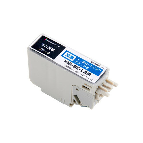 Color Creation CC-EKNIL-BK カラークリエーション インク EPSON KNI-BK-L カニ 互換 残量検知機能 ブ..