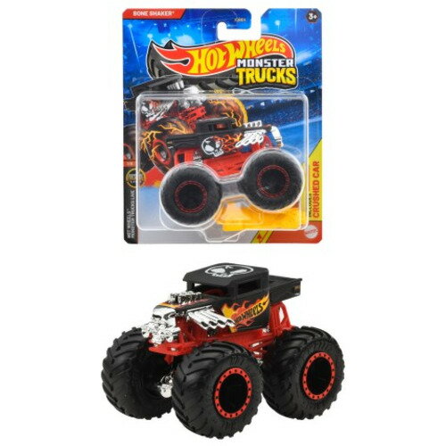 マテル 1／64 ホットウィール モンスタートラック 1：64 ボーン・シェイカー ミニカー