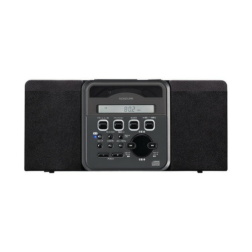 コイズミ SAD-4350／K ステレオCDシステム 壁掛け対応 ワイドFM対応 ブラック