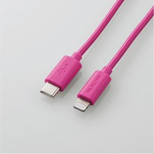 【納期約7〜10日】★★ELECOM エレコム MPA-CL05PN USB-C to Lightningケーブル スタンダード ピンク MPACL05PN
