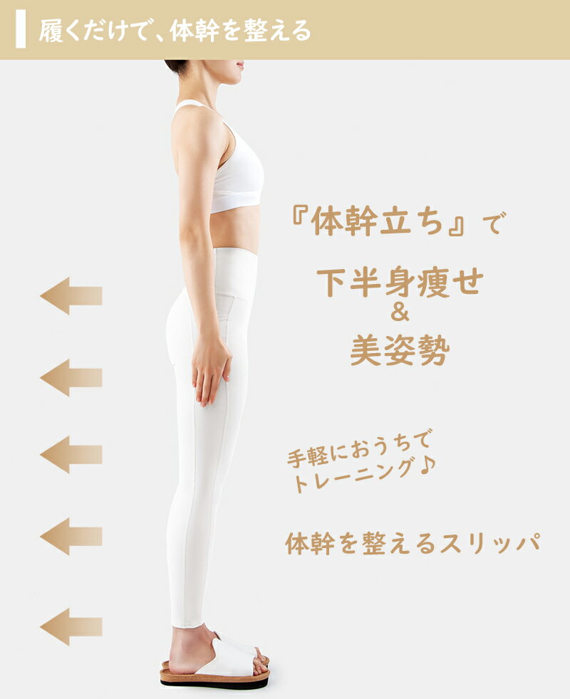 Sliet（スリエット） Y-Type 体幹を整えるスリッパ 《 前あきタイプ 》カラー 全2色 ホワイト/マスタード おしゃれなデザイン♪ スリッパで簡単にエクササイズギフト ラッピング ギフトラッピング