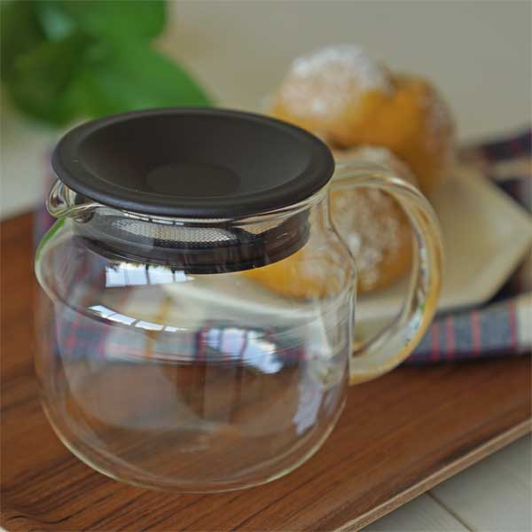 KINTO（キントー）ワンタッチティーポット 450ml ブラウン《 8389 》耐熱ガラス製 急須 ティーポット ..