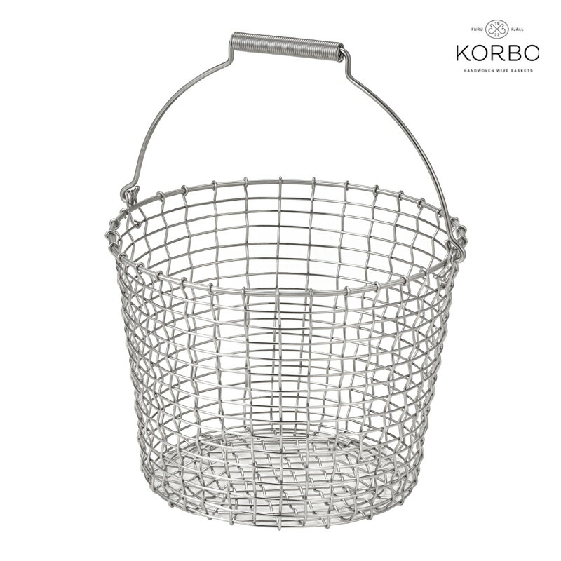 KORBO(コルボ) バスケット 16ワイヤーバスケット 手編み バスケット
