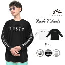 【 25%OFF!! 】ラスティ メンズ 長袖 ラッシュ トップス ラッシュガード Tシャツ 紫外線 UV カット ゆったり ビッグシルエット 速乾 吸汗 耐塩...