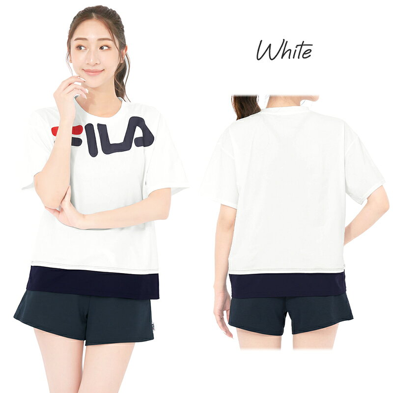 【SALE!! 9790円→7700円】 FILA フィラ レディース 水着 4点セット タンキニ ショ...