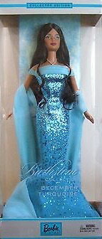 マテル バービー バースストーン 12月 ターコイズ