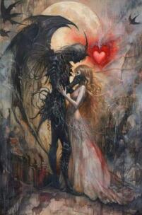 ダイヤモンドアート 悪魔　　　　　　　　　　　モザイクアート　ダーク　ファンタジー　女性　おしゃれ　スタイリッシュ　インテリア　ギフト　プレゼント