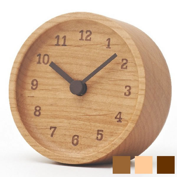 【5/15は全品ほぼP10倍♪】タカタレムノス 置き時計 Lemnos レムノスMUKU desk clock ムク デスク クロック LC12-05 置度計 木目 ナチュラル カントリー 時計 おしゃれ 人気 デザイン インテリア 雑貨 北欧 クロック