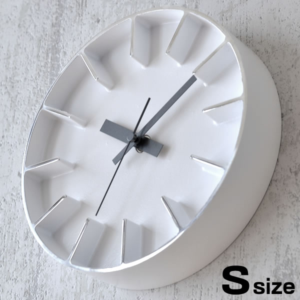 掛け時計 おしゃれ 雑貨 北欧 Lemnos レムノス Edge Clock エッジクロック Sサイズ AZ-0116 【クロックフック付】置き時計 壁掛け 壁掛け時計 時計 タカタレムノス インテリア デザイン アルミニウム おしゃれ モダン シンプル AZUMIのサムネイル