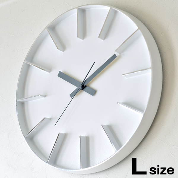 タカタレムノス 掛け時計 おしゃれ 北欧 Lemnos レムノス Edge Clock エッジクロック Lサイズ AZ-0115 壁掛け 壁掛け時計 時計  アルミニウム おしゃれ AZUMI かわいい リビング クロック かけ時計 掛時計 インテリア