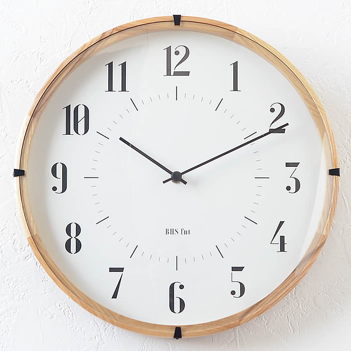 掛け時計 バウハウス ウォールクロック BAUHAUS Fonts Wall Clock Xants ザンティ・シャウィンスキー 音がしない 壁掛け 時計 木製 おしゃれ スイープムーブメント キッズ 子供 北欧 ギフト 新築祝い 引越祝い