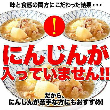 ゆうメール出荷 ゴロっとじゃがいも かつお風味の優しい味付け!!味染み肉じゃが600g(200g×3袋) メール便