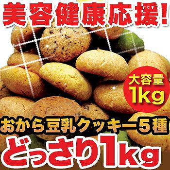 ほろっと柔らか☆ヘルシー＆DIET応援☆新感覚満腹おから豆乳ソフトクッキー1kg