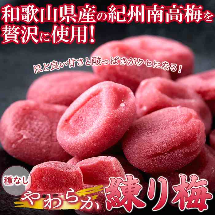南高梅の美味しさがギュッと詰まった 大容量 やわらか練り梅200g