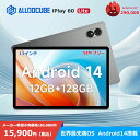 【ポイント2倍＆レビュー特典】ALLDOCUBE iPlay60 Lite タブレット Android14 タブレット 11インチタブレット WIFI対応 SIMフリー Wideline L1対応 12GB(4 8仮想メモリ) 128GB 8000mAh 4GLTE AnTuTuスコア29万点 13MP/5MP GPS 対応 子供 プレゼント お祝い