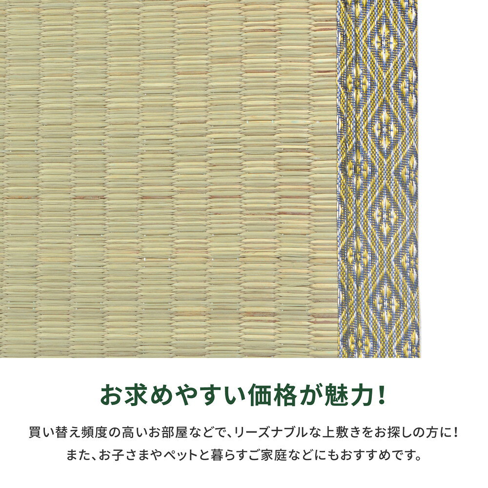 い草上敷本間 2帖 2畳 双目織 お手頃 リーズナブル 畳の保護 送料無料 [3]
