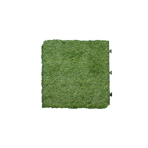 人工芝 10枚セット 30×30cm 10枚組 パネル ベランダ グリーン
