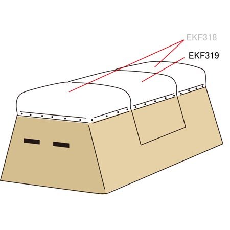 ●とび箱Y−100ED、Y-80EDセンターヘッド頭部張替用 ●日本製