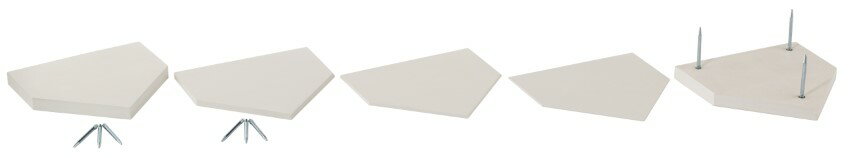 Rakuten - 三和体育 ホームベース(ゴム製) 一般用10mm 学校 体育用品 送料無料 S-4966