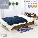 【P2倍8/15(金)20時〜24時限定+LINE登録クーポン】棚 W照明 コンセント 引出付 ベッド 木製ベッド 国産ボンネルコイルスプリングマットレス付 ラ...