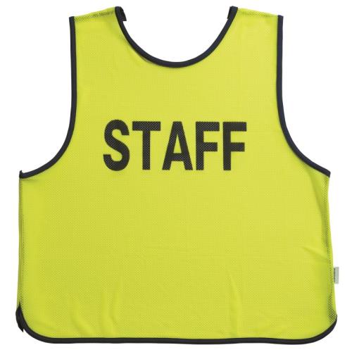 Rakuten - エバニュー EVERNEW 正規品 メッシュビブスSTAFF 赤 送料無料