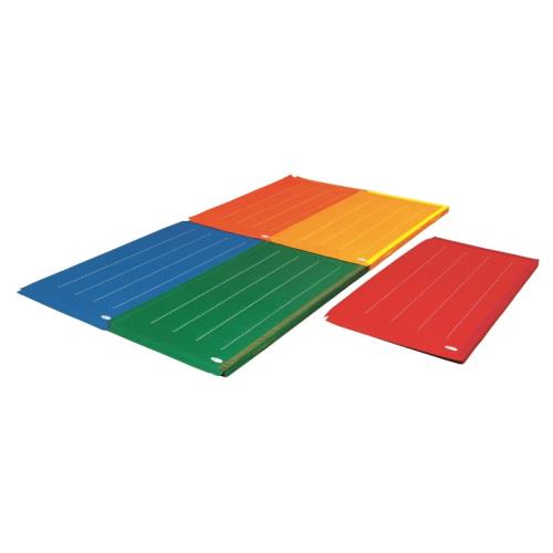 Rakuten - エバニュー EVERNEW 正規品 エコカラーマット四方ジョイント式スベリ止付60×120×5 青 送料無料