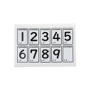 エバニュー EVERNEW 正規品 数字シール5色組 送料無料
