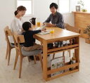 【5/25(日)20〜24時限定P最大48倍!マラソン+5のつく日】天然木オーク材エクステンションダイニング 4人 5点セット(テーブル+チェア4脚) W120...
