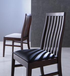 ダイニングチェア ハイバックチェア スライド伸縮式ダイニングシリーズ ダイニングチェア 2脚組 組立設置付 送料無料