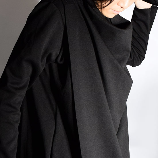 ロングコート メンズ ドレープコート メンズファッション ハイネック ロングカーディガン ドレープ ジャケット ロング丈 変形 ブラック 黒 お兄系 V系 ヴィジュアル系 ホスト 大人 送料無料 秋 冬 新作 個性的 モード系ファッション 衣装 オリジナル ブランド
