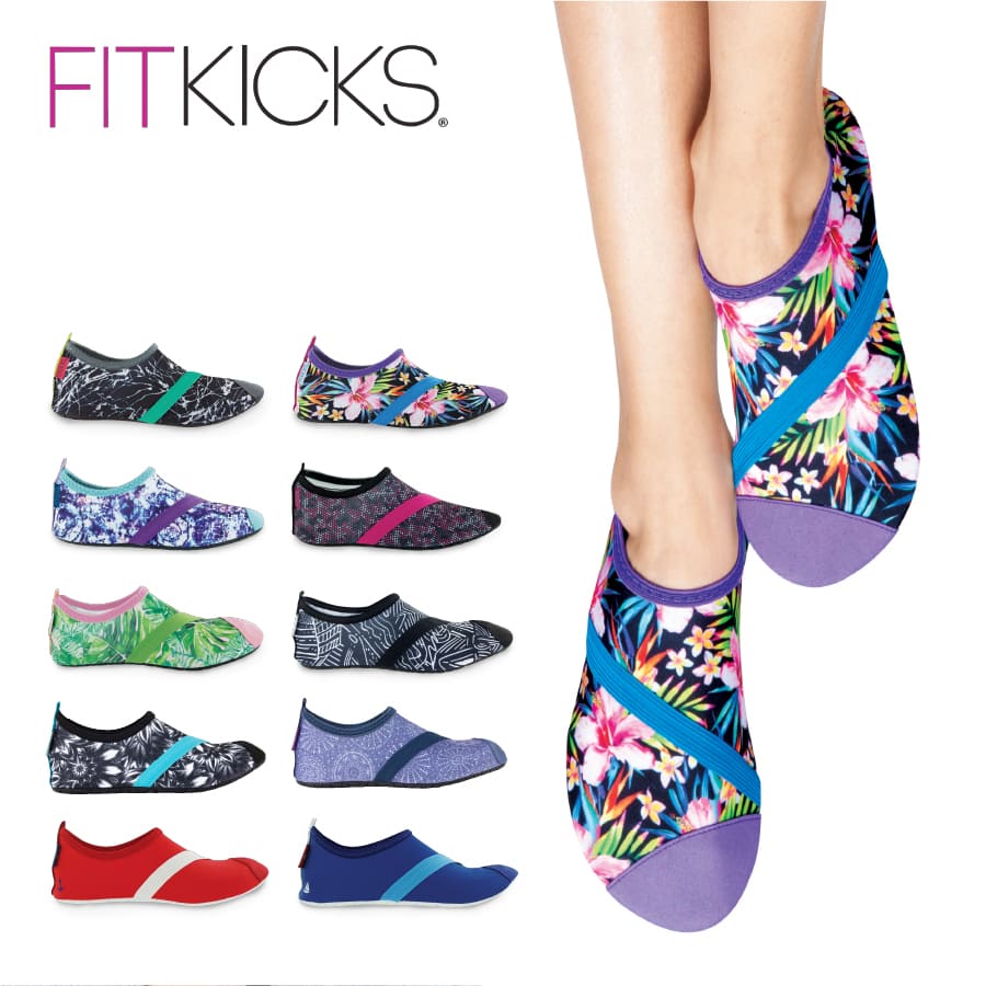 FITKICKS/フィットキックス 携帯シューズ 軽量 折りたたみ レディース[全10色][KFK00]SpecialEdition ルームシューズ マリンシューズ コンパクトシューズ シンプル オシャレ アウトドア 旅行 出張 スポーツ フィットネス マリンスポーツ プレゼント ギフト 女性