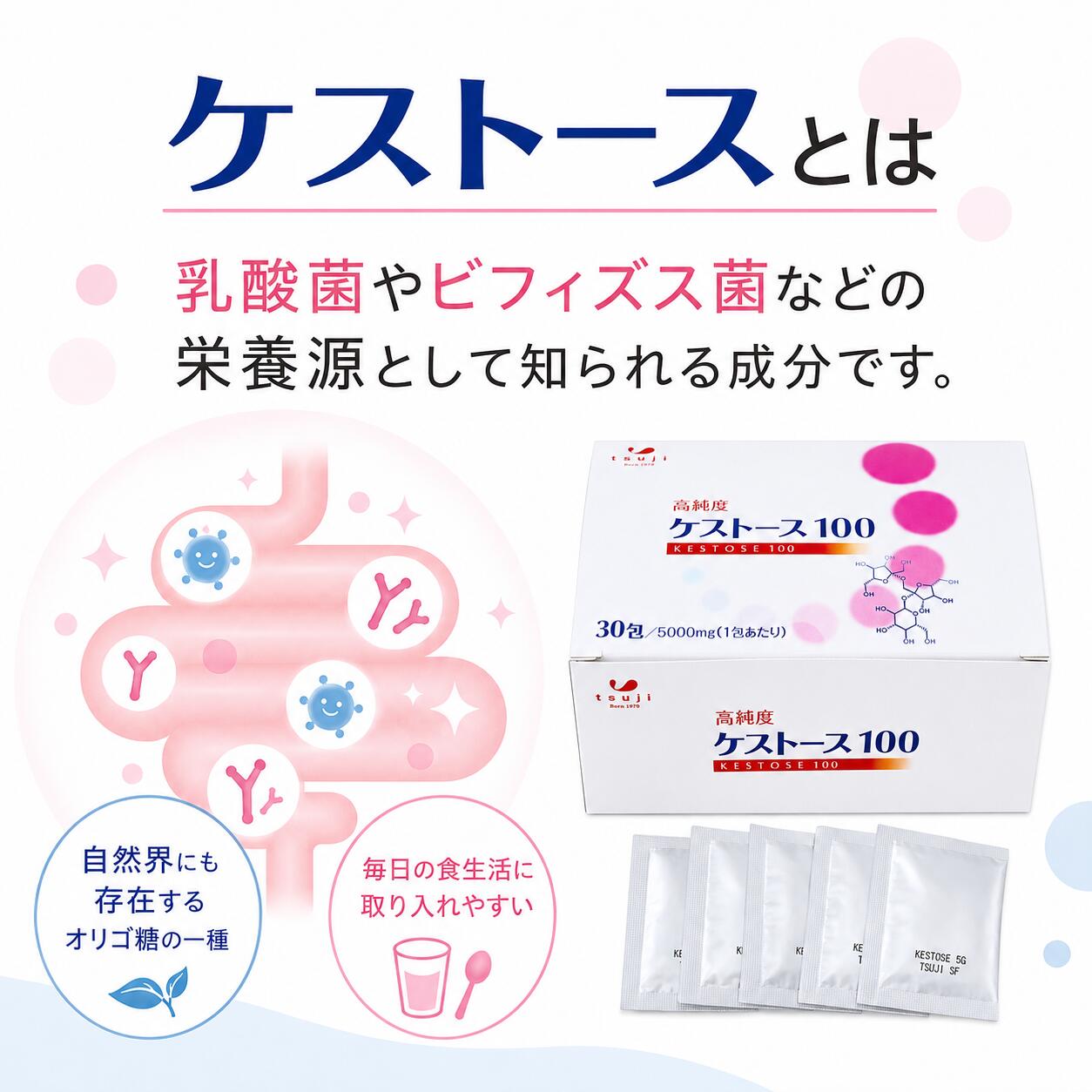 毎日の腸活に　オリゴ糖　高純度ケストース100 2個セット大人の方で約60日分、お子...