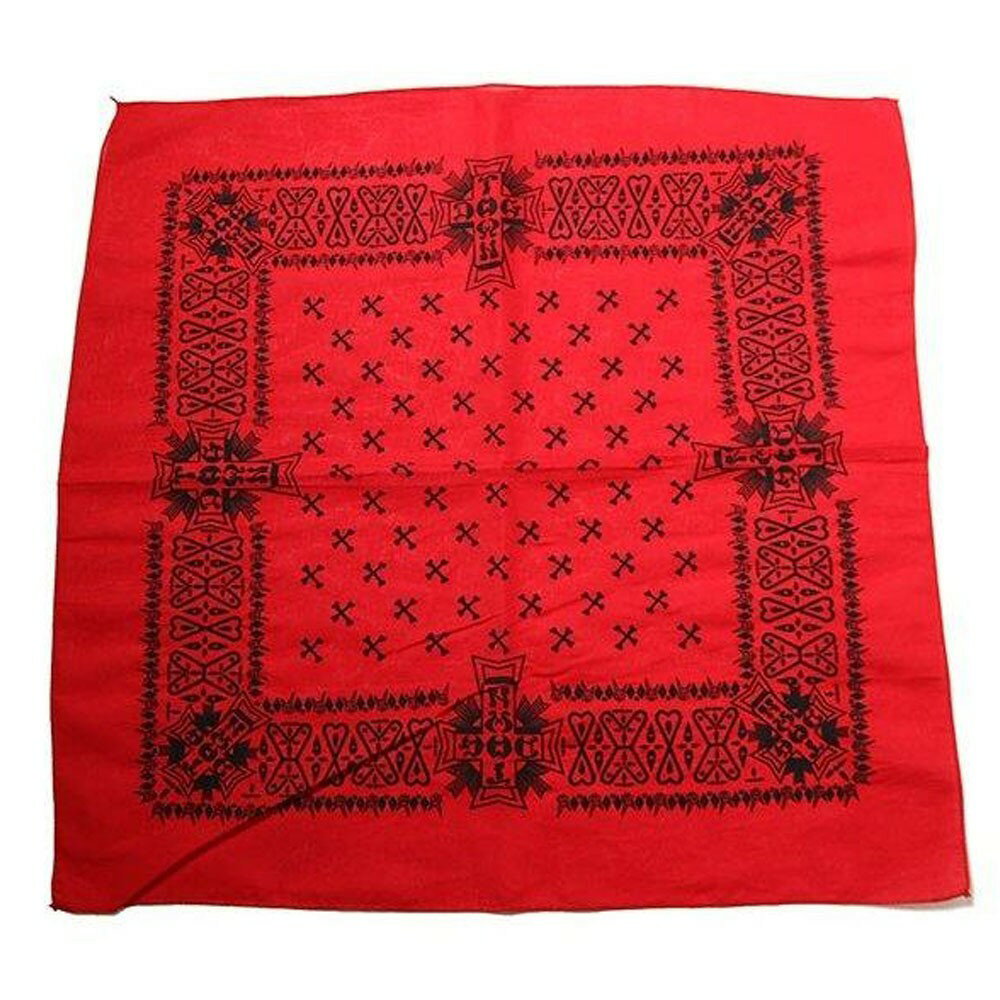 ドッグタウン DOGTOWN バンダナ BANDANA 55.5cm 大判 レッド U0043-C03S01