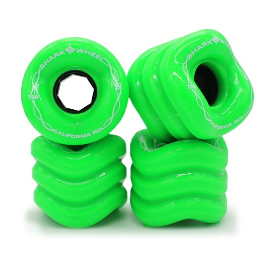 SHARK WHEEL シャークウィール CALIFORNIA ROLL 60mm 78A GECKO GREEN スケートボード ウイール SHARK WHEEL シャークウィール CALIFORNIA ROLL 60mm 78A GECKO GREEN スケートボード ウイール