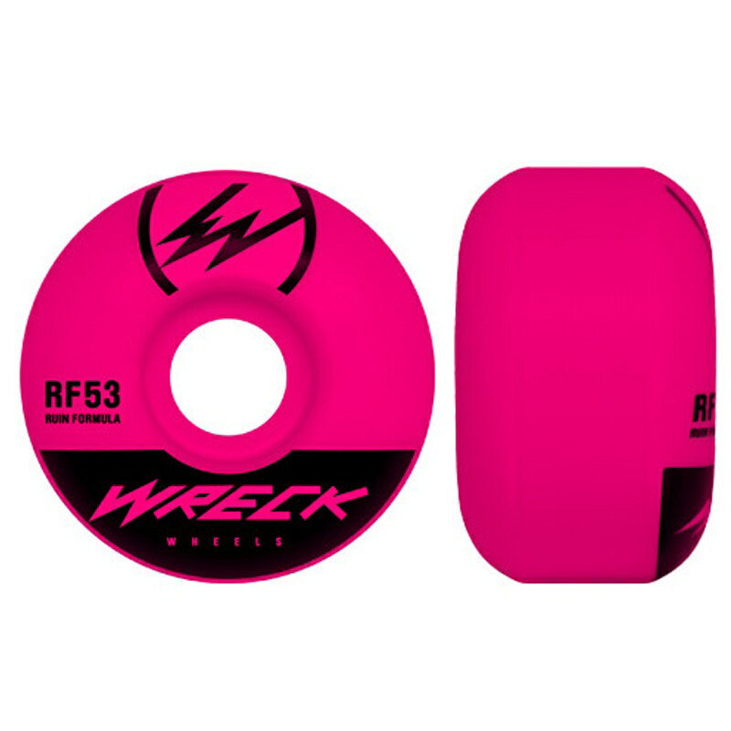 レック ウィール WRECK WHEELS W1 ORIGINAL CUT PINK 53mm 83B U2832-C01S01 スケートボード ウイール