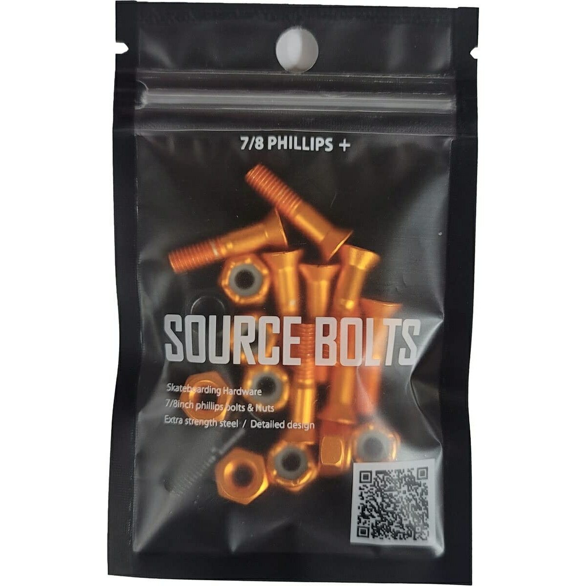 SOURCE ソース SOURCE BOLTS ( ORANGE ) プラス 7/8 スケートボード ビスナット