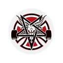 インディペンデント INDEPENDENT INDY×THRASHER PENTAGRAM CROSS 2.75 U4498-C01 ステッカー(3)