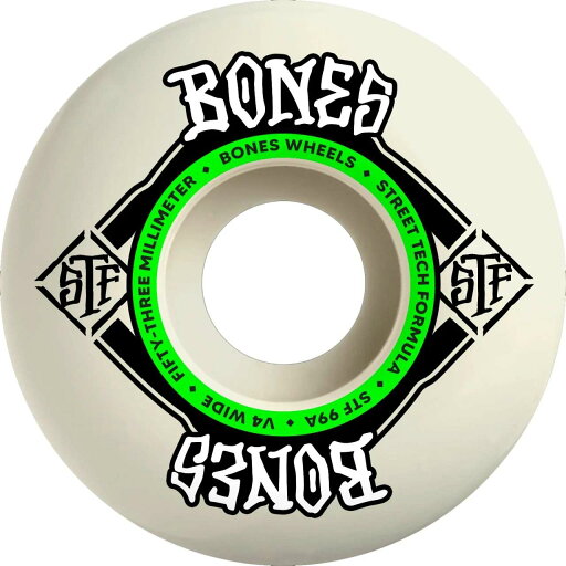 BONES WHEELS ボーンズ ウィール STF WIDE V4 STREET TECH FORMULA 53mm99A スケートボード ウイール BONES WHEELS ボーンズ ウィール STF WIDE V4 STREET TECH FORMULA 53mm99A スケートボード ウイール