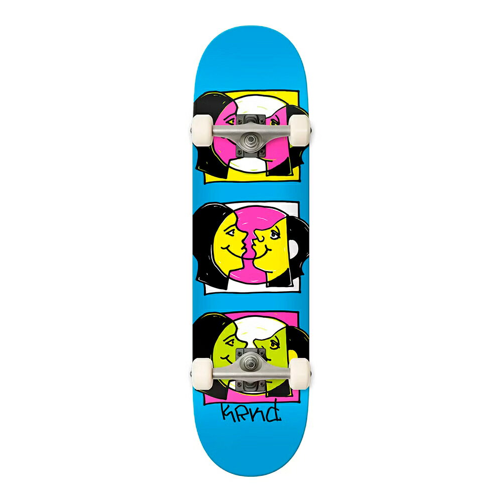 KROOKED クルキット THREE SMILES 7.3 スケートボード キッズ用コンプリート 完成品