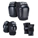 ONEEIGHTSEVEN ワンエイトセブン PRE-Kサイズ SIX PACK PAD SET パッドセット ( BLACK ) スケートボード プロテクター